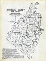 Jefferson County - Shepherdstown, Middleway, Charlestown, Harpers Ferry, Kabletown, West Virginia State Atlas 1933